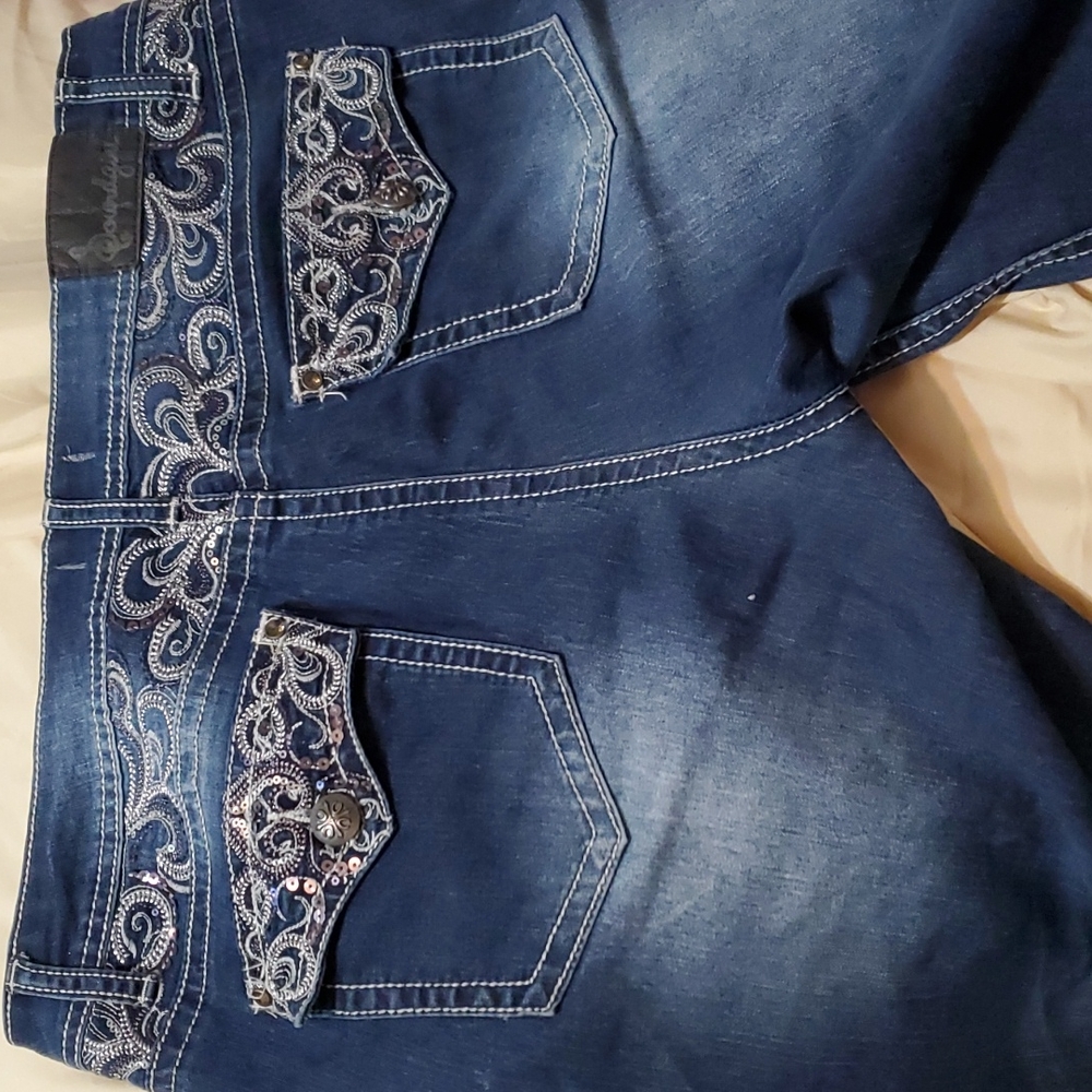 Blue Jeans with sequence